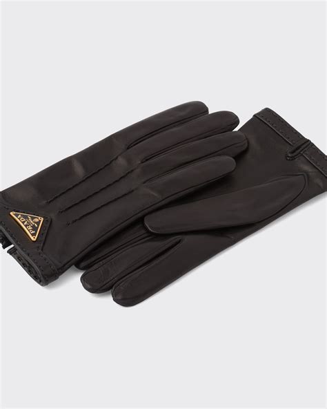 prada driving gloves|Prada nappa leather gloves.